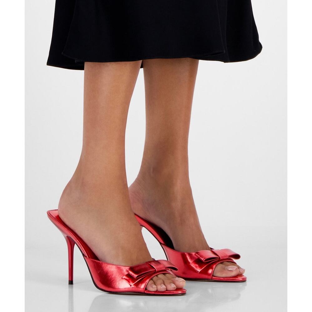 Aminah bow sandal red patent Giselle sz 7